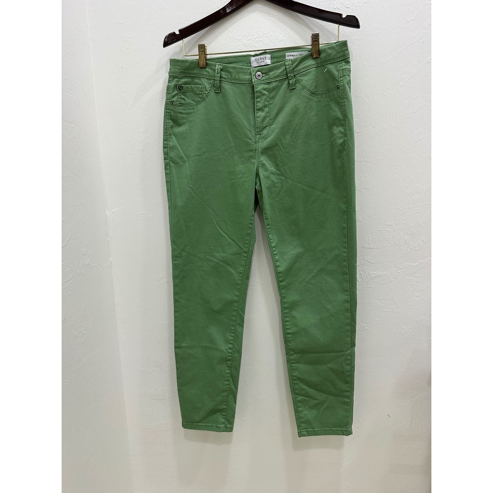 Curve Appeal Minimalist Jegging Green Stretch Denim Pants Womens Size 10/30